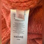 Anthropologie  Nuria Textured Chunky Cardigan Small Orange Coral Photo 2