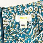 Anthropologie Maeve Point Breeze Teal Blue Floral Boho Romper Size 8 Photo 2