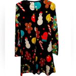 Ruiyize Christmas Novelty Santa Holiday Festive Present Long Sleeve Mini Dress Photo 2