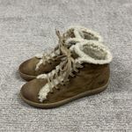 Weinbrenner Boots Womens 39 US 8 Brown Suede Leather Faux Fur Lace Up Photo 4