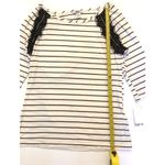 Bar III Bar lll Black/ White Striped Lace Design Overlay Top Sz S Photo 5