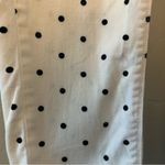 Denim Blvd white and black polka dot skinny stretchy jeans size 9 Photo 6