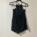 SheIn Textured Black Halter Romper Photo 4