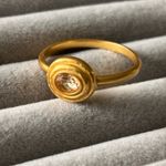 Julie Vos Gold Ring with Crystal Center size 9 Photo 2