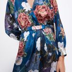 ZARA NWT Satin Effect Short Jumpsuit Floral Print Photo 5