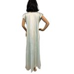 American Vintage Kayser Green flutter sleeves Long Nightgown size medium Photo 6