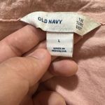 Old Navy  Women’s Button Up Shirt Large Light Pink Long Sleeve Casual Top Photo 6