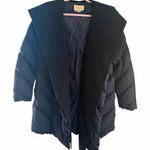 Ports Down Open Front Coat Wool Cashmere Shawl Collar Size Large Goose Down Blue Photo 0