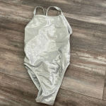 Dolfin  Silver Metallic One Piece Training Swimsuit Photo 2
