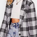 Nasty Gal Plaid Blazer Oversize NWT Photo 0