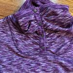 Athleta purple coastal space dye fleece pullover size XS Photo 3