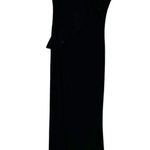 Betsy and Adam  One Shoulder Ruffle Gown Women's Black Size 4 Photo 1