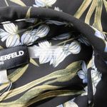 Karl Lagerfeld NEW  Paris button-front floral print‎ shirt, S, black+ Photo 8