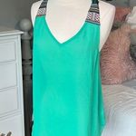 YA Los Angeles  Silk Tank Womens Large Top Needlepoint Open Back Flowy Photo 0