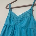 Victoria's Secret Vintage Y2K Victoria’s Secret Blue Eyelet Babydoll Cami Photo 1
