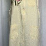 Beverly's Vintage Women's Yellow Jumper Dress M Embroidered Patchwork Flowers Size M Photo 0