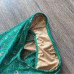 J.Crew  green paisley floral plunge v neck one piece swimsuit womens size L‎ Photo 6