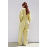 ZARA  oversized butter Yellow Jumpsuit NEW Photo 3