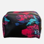 Trina Turk ~ Multi-Color Printed Cosmetics Makeup Travel Bag Photo 3
