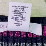 Planet Gold Plus Size 2X Metallic Striped Ribbed Sweater Dress Lots of Stretch Photo 9