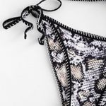 Zaful Leopard Snakeskin Print Tie String Bikini Photo 2