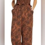 Socialite Brown and Black Patterned Wide Leg Pants NWOT Photo 0