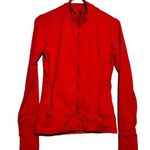 Lole Essential Up Jacket Full Zip Long Sleeve Mock Neck Zipper Pocket Red XS Photo 0