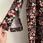 NWT Weili Zheng Velvet Floral Button Front Runway Maxi Dress Coat Duster Size L Pink Size L Photo 6