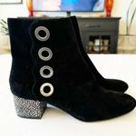 LOGO By Lori Goldstein LOGO Lori Goldstein Polly Black Suede Grommet Boot Size‎ 8.5 Funky Art to Wear Photo 12