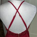 Luxxel  Deep Red Floral Halter Dress Photo 6