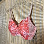 Victoria's Secret  Dream Angels Push Up Bra Orange Cherry Blossoms Lace 36D Photo 3