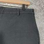 Brooks Brothers Womens Black Side-Zip Stretch Cotton Pants - Size 6 - Flat Front Photo 2