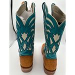 Women’s Caboots Custom Made Wide Calf Cowboy Boots Size 10 Brown Photo 4