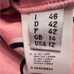 Moschino Boutique  Pink & White Printed Cotton Poplin Belted A-Line Dress Size 12 Photo 10