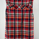 Vineyard Vines ‎ Strapless Plaid Mini Dress in Red Size 4 Photo 0