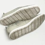 Franco Sarto Gray Embossed Snakeskin Slip On Loafer Sneaker, Size 7.5 Photo 5