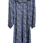 Boden Ditsy Floral Smocked Yoke Blue Mini Dress size 4L Photo 7