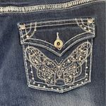 Revolt Vintage Embroidered Butterfly Beaded Blue Jean Bootcut Size 10 Y2K Photo 6