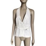 ZARA NWT  White Halter Top Photo 1