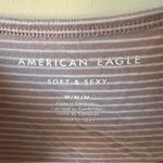 American Eagle  Women's Soft & Sexy Striped V-Neck Top Shirt - Size Medium Photo 1