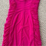 American Threads  Hot Pink Ruched Mini Dress Photo 7