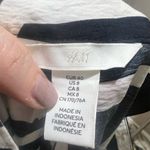 H&M Women's Size 8 Geometric Wide-Leg Pants Black & White Casual Photo 3