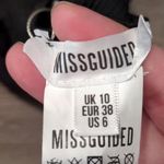 Missguided  Black Rib Sport Crop Bikini Top Size 6 Photo 4