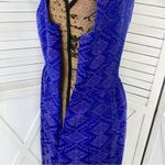 Anthropologie Maeve  Averie Jacquard Dress Blue 2 Embroidered Aztec Sleeveless Photo 9