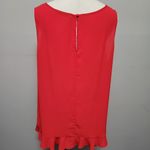 Avon Signature Collection red flutter hem blouse size 1X Photo 4