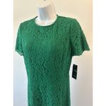 Ralph Lauren NWT! Lauren Sz: 6 Green Fit and Flair Battenberg Lace Dress (b24) Photo 2