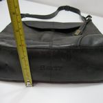 Born Black Leather Shoulder Bag Flip Opening Boho Classic Goth Minimalist Photo 6