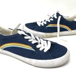 Madewell Sidewalk Low-Top Sneakers in Rainbow Embroidered Canvas size 7.5 Photo 2