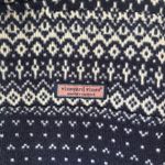 Vineyard Vines Fair Isle Sweater Fleece Relaxed Funnel Neck Shep Shirt Blue Photo 2