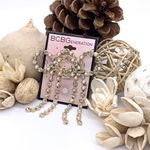 BCBGeneration  Costume Pearl Gold Jewelry Earrings Photo 3